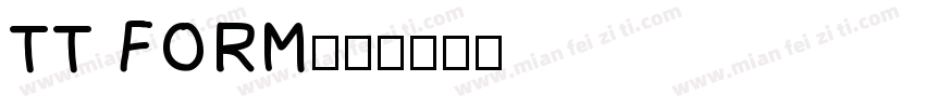 TT FORM字体转换